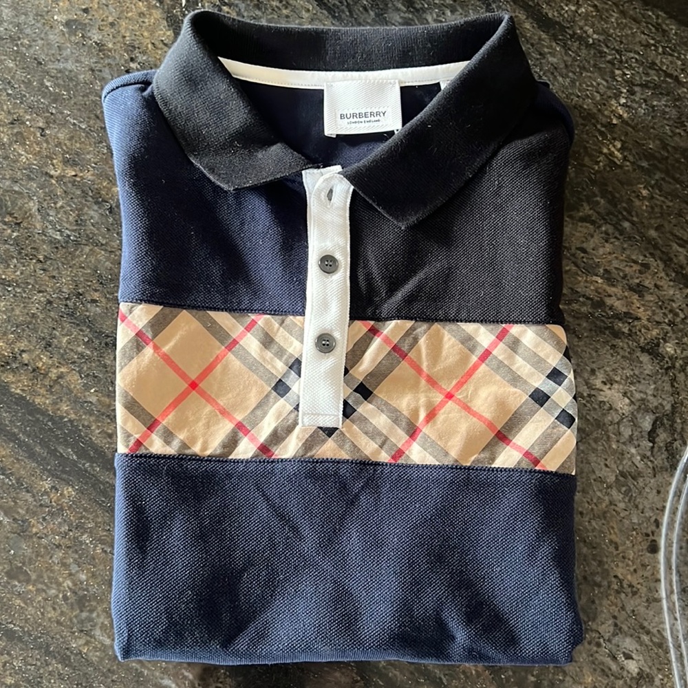 Boys Burberry polo
